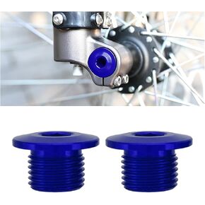 2PCS M16 x 1.5 Motorcycle Front Fork Axle Nut, Aluminum Dirt Bike Front Wheel Axle Bolt Nut Cap Screw Replacement, Compatible with Light Bee S/X, Sting L1E/X160/X260 (Black) in Saudi Arabia