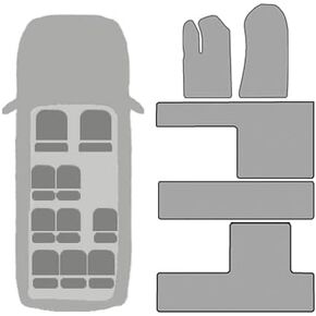 Custom Fit Carpet Floor Mats for Ford Transit Passenger Vans (2015–2026 15 Passenger-Single Rear Tires) – Non-Slip, Heavy Duty, 20oz Nylon Carpet, Made in USA – Full Coverage by Auto Mat Store– Black in Saudi Arabia