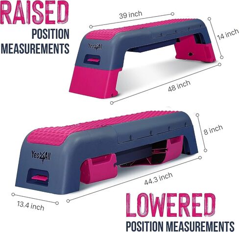 Yes4All Fitness Aerobic Step Platform/Aerobic Deck - Blue Grey in Saudi Arabia