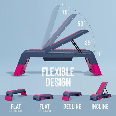 Yes4All Fitness Aerobic Step Platform/Aerobic Deck - Blue Grey in Saudi Arabia