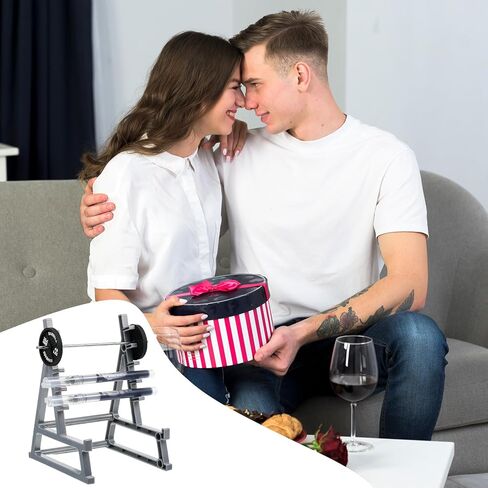 Squat Rack Pen Holder for Desk, Fun Desktop Accessories for Office, Barbell Gym Themed, Mini Pen Organizer Unique for All Fitness Enthusiasts and Weightlifting Fans Pencil Holders for Funny Gift in Saudi Arabia