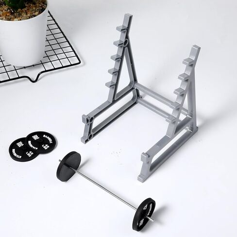 Squat Rack Pen Holder for Desk, Fun Desktop Accessories for Office, Barbell Gym Themed, Mini Pen Organizer Unique for All Fitness Enthusiasts and Weightlifting Fans Pencil Holders for Funny Gift in Saudi Arabia