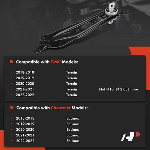 A-Premium Rear Left Suspension Trailing Arm, with Bushing, Compatible with Chevrolet Equinox & GMC Terrain, 2018 2019 2020 2021 2022 in Saudi Arabia