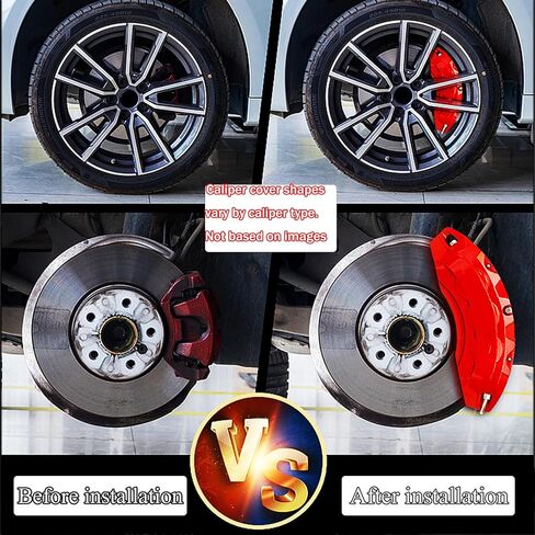 4 قطع أغطية فرجار الفرامل متوافقة مع العجلات الأمامية والخلفية 18/19/20/21/22 لملحقات BMW X6 (أزرق) in Kuwait