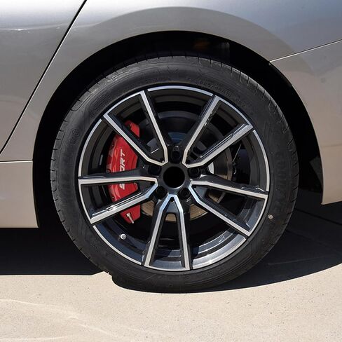 4 قطع أغطية فرجار الفرامل متوافقة مع العجلات الأمامية والخلفية 18/19/20/21/22 لملحقات BMW X6 (أزرق) in Kuwait
