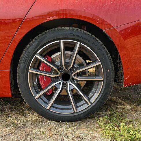4 قطع أغطية فرجار الفرامل متوافقة مع العجلات الأمامية والخلفية 18/19/20/21/22 لملحقات BMW X6 (أزرق) in Kuwait