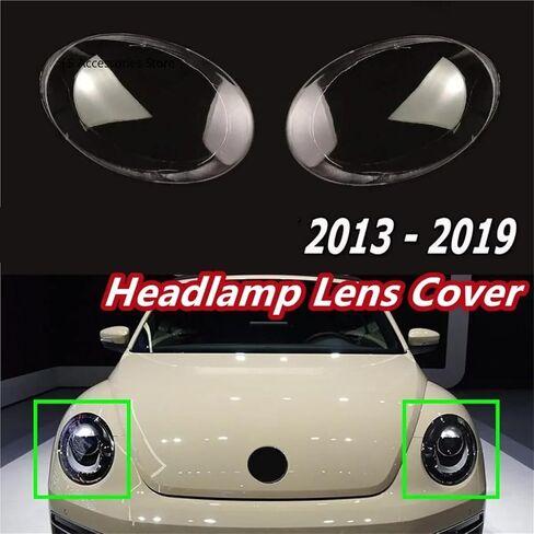 Car Headlamp Cover Shell Headlight Lens Compatible For VW B-e-etle 2013 2014 2015 2016 2017 2018 2019 20 Headlight Cover Lampshade Lens Cover(Only Right) in Saudi Arabia