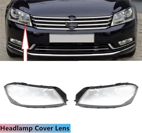 Compatible For VW Passat B7 Magotan B7L 2011 2012 2013 2014 2015 Pair Car Headlight Cover Headlamp Shell Glass Light Lampshade(Right) in Saudi Arabia