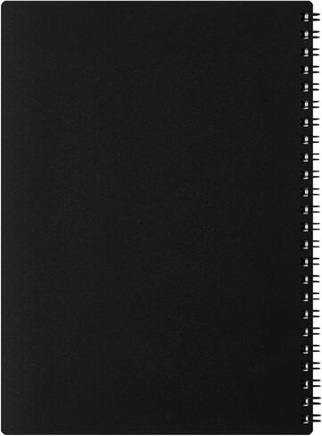 Maruman Mnemosyne 2026 Monthly Planner Calendar, January 2026 - December 2026, A5, 8.27" x 6.34", Laminated Tabs, Durable Wire Binding to Lay Flat, Black, Made in Japan in Saudi Arabia