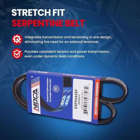 MOCA Accessory Drive Belt 4PK951F Fits for 2007-2015 for Ford Edge, 2007-2010 for Lincoln MKX 3.5L, 2011-2015 for Lincoln MKX 3.7L, 2007-2012 for Lincoln MKZ 3.5L in Saudi Arabia
