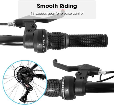 HH HILAND 24 26 inch Mountain Bike for Men Women, 21 Speeds High-Carbon Steel Frame, Sport Cycling MTB Bicycle for Adult in Kuwait