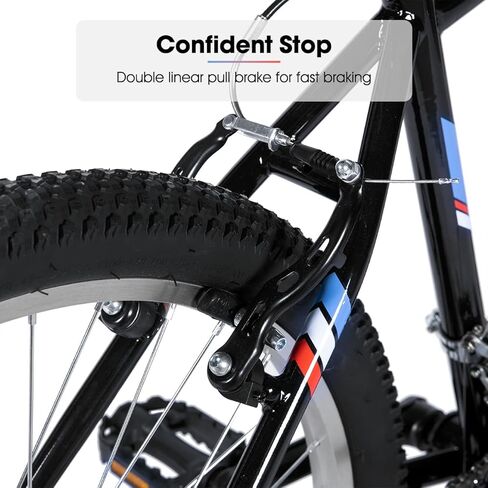 HH HILAND 24 26 inch Mountain Bike for Men Women, 21 Speeds High-Carbon Steel Frame, Sport Cycling MTB Bicycle for Adult in Kuwait