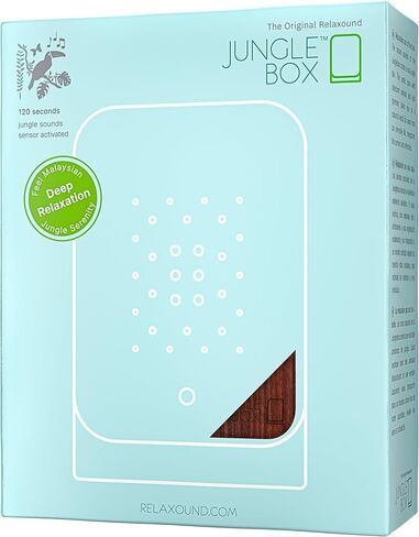 RELAXOUND Original Junglebox Tropic - Modern Nature Sound Box - Relaxing Exotic Jungle Sounds - Motion Sensor with Sound - Relaxing Tool in Saudi Arabia