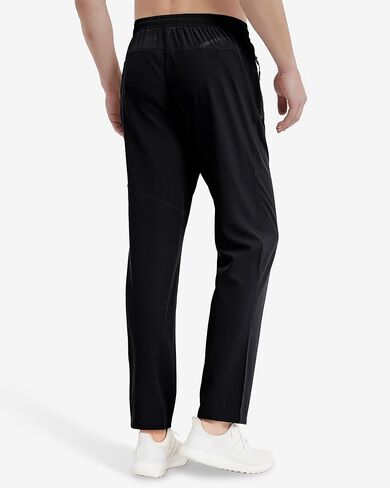 Boladeci Men's Hiking Pants Lightweight Quick Dry Stretch Elastic Waist with Drawstring Zip Pockets Jogging Fishing Pants in Kuwait