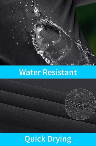Boladeci Men's Hiking Pants Lightweight Quick Dry Stretch Elastic Waist with Drawstring Zip Pockets Jogging Fishing Pants in Kuwait