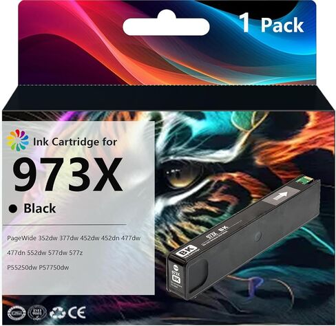 خراطيش حبر 973X متوافقة مع خرطوشة الحبر HP 973 X لطابعات HP PageWide 352dw 377dw 452dw 452dn 477dw 477dn 552dw 577dw 577z أرجواني in Saudi Arabia