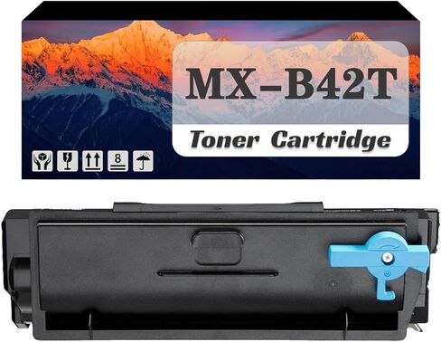 خرطوشة حبر PUCIO MX-B42T MXB42T عالية السعة متوافقة مع طابعات Sharp MX-B427PW MX-B427W (عبوة من قطعتين) in Kuwait