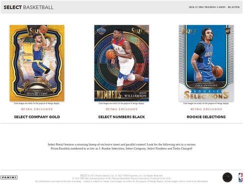 Panini Select NBA Basketball BLASTER Box (6pks/box) - Panini Select Football - Multicolor Vinyl Stickers - Modern Letter Print - Adult NBA Trading Cards in Saudi Arabia