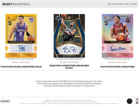Panini Select NBA Basketball BLASTER Box (6pks/box) - Panini Select Football - Multicolor Vinyl Stickers - Modern Letter Print - Adult NBA Trading Cards in Saudi Arabia