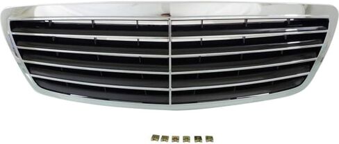 لمجموعة شبكة مرسيدس بنز S350 / S65 AMG 2006 | غلاف من الكروم/إدراج أسود مطلي | بلاستيك | MB1200124 | 22088005839040 in Saudi Arabia
