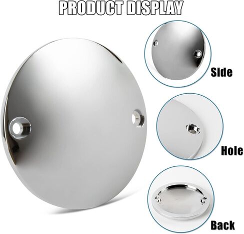 Domed Points Cover, PSLER Motorcycle Ignition Engine Timing Points Cover for Softail Bigtwin, 2-Hole, Chrome in Saudi Arabia