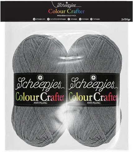 Scheepjes Colour Crafter Solid Pack, 2 x 150 g (5.29 oz) Zandvoort Beige, 1 Pack in Saudi Arabia