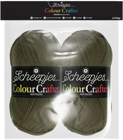 Scheepjes Colour Crafter Solid Pack, 2 x 150 g (5.29 oz) Zandvoort Beige, 1 Pack in Saudi Arabia