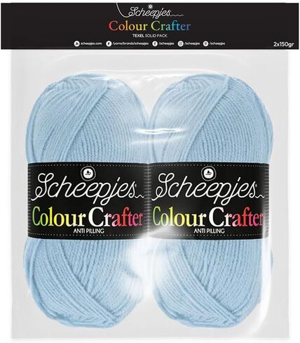 Scheepjes Colour Crafter Solid Pack, 2 x 150 g (5.29 oz) Zandvoort Beige, 1 Pack in Saudi Arabia