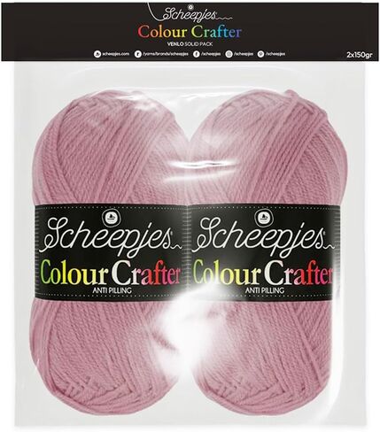 Scheepjes Colour Crafter Solid Pack, 2 x 150 g (5.29 oz) Zandvoort Beige, 1 Pack in Saudi Arabia