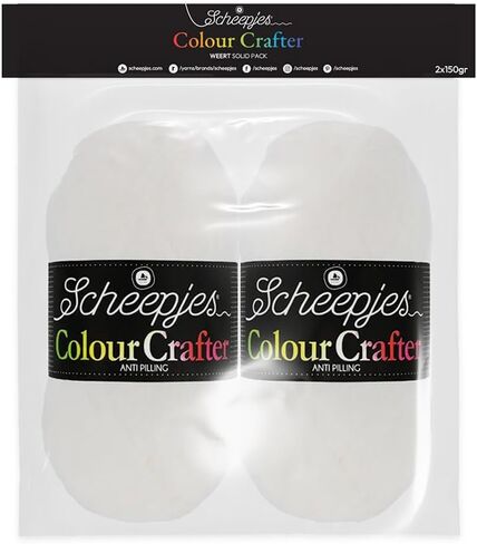 Scheepjes Colour Crafter Solid Pack, 2 x 150 g (5.29 oz) Zandvoort Beige, 1 Pack in Saudi Arabia