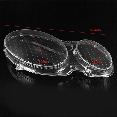 Car Front Headlight Lens Glass Cover Compatible For Mercedes Benz E Class W211 E240 E200 E350 E280 E300 2002-2008 Headlamp Lens Cover(Right) in Saudi Arabia
