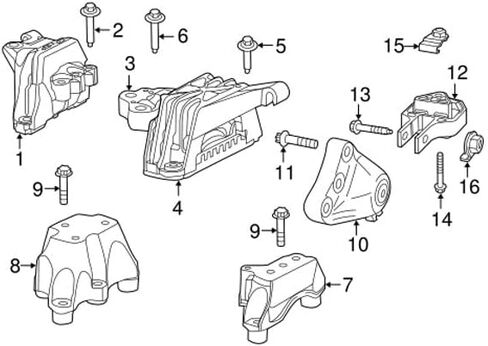 Mopar 68164774AA Engine Mount Bracket (Rear) Dodge Dart in Saudi Arabia
