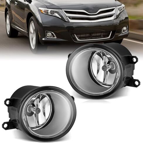 مجموعة مصابيح الضباب TOPUS لسيارة Toyota Venza Avalon Camry Corolla Highlander Matrix Prius RAV4 Solara Yaris لسيارة Lexus GS350 HS250h LX570 RX350 RX450h 2006-2013 يسار ويمين مع لمبات H11 12V 55W in Saudi Arabia