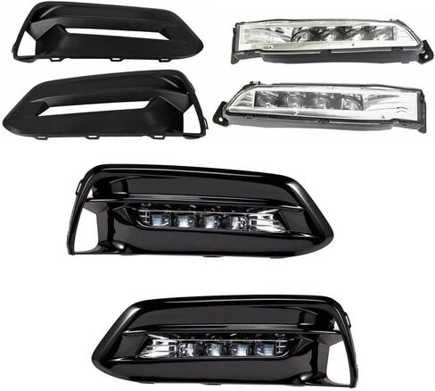 زوج من مصابيح الضباب من BestParts LH RH بديل لسيارة Honda Accord 2018-2020 مع غطاء + مفتاح + طقم أسلاك يستبدل ‎33950TVAA01 HO2592145 33900TVAA01 HO2593145 HO1038140 HO1039140 in Saudi Arabia