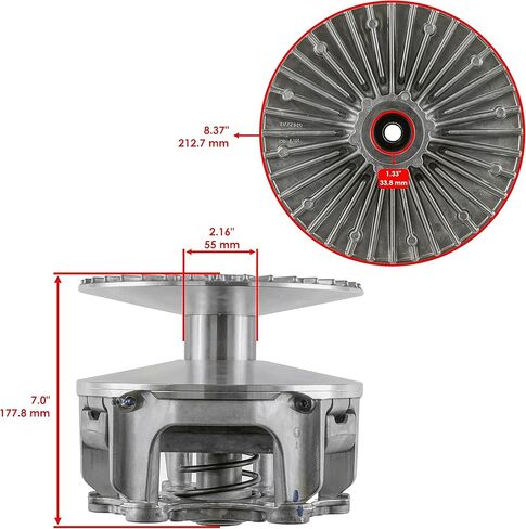 Caltric 1327318 Clutch Compatible with Polaris RZR Turbo R/RZR Turbo R 4 2022-2024 / RZR Pro XP/RZR Pro XP 4 2023-2025 / RZR Pro S/RZR Pro S4 2025 in Saudi Arabia