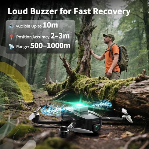 Holy Stone FAA Compliant Remote Identification broadcast Module Spare Parts for GPS Drones with Camera for Adults 4K, Remote ID broadcast Module Parts comply with US FAA Regulation; No worry about FAA in Kuwait