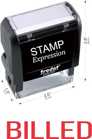 StampExpression - ختم مطاطي ذاتي التحبير للمكتب ذو الفواتير الكبيرة - حبر أحمر (A-5233) in Saudi Arabia