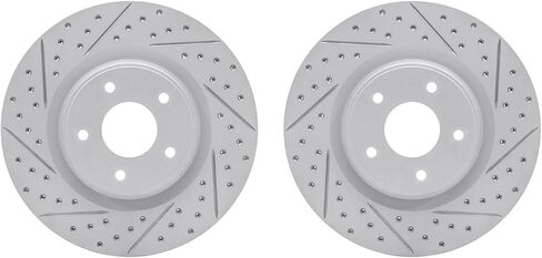 Dynamic Friction Company Brake Rotors For 2013 INFINITI JX35; 2014-2023 INFINITI Q50; 2017-2022 INFINITI Q60; 2016-2017 INFINITI QX50| Front Drilled Slotted Disc Brake Rotors| Brakes and Rotors in Saudi Arabia