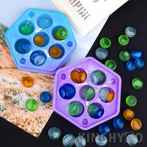 قالب صندوق النرد، صندوق سداسي، قوالب سيليكون من راتنجات الإيبوكسي مع غطاء لتخزين النرد in Kuwait