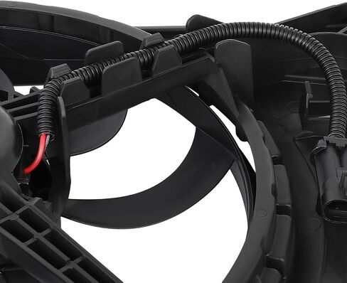 SCITOO Electric Radiator Condenser Cooling Fan Assembly for 2016-2018 for Fiat for 500X 1.4L 2015-2018 for Jeep for Renegade 1.4L fit 623530,621-569,68248150AA,CH3115181 in Saudi Arabia