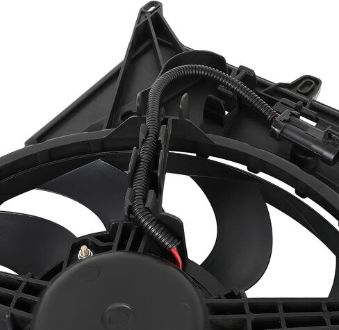 SCITOO Electric Radiator Condenser Cooling Fan Assembly for 2016-2018 for Fiat for 500X 1.4L 2015-2018 for Jeep for Renegade 1.4L fit 623530,621-569,68248150AA,CH3115181 in Saudi Arabia