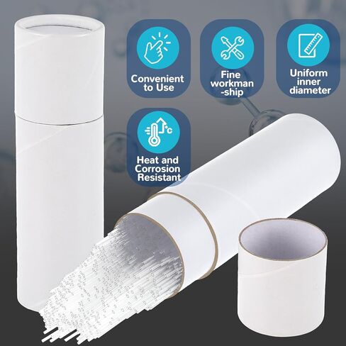 1000 قطعة أنبوب شعري زجاجي 100 مم أنبوب نقطة ذوبان كلا الطرفين ماصات زجاجية مفتوحة لمستلزمات مختبر اكتشاف TLC، معرف 0.3 مم و0.5 مم OD in Kuwait