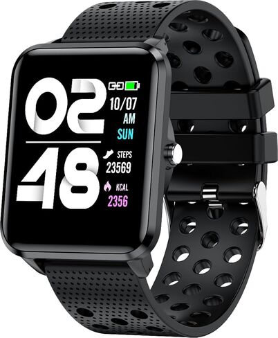 bemi Kix-m Smartwatch Fitness Tracker - Heart Rate Monitor, Blood Oxygen, Sleep Tracking, Pedometer Step Calories Tracker - 1.5 Inch Touchscreen IP68 Waterproof Women Men - Pink in Saudi Arabia