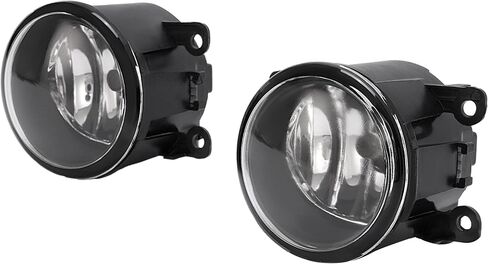 KUAFU Pair Fog Lights W/Molding Compatible with 2012-2015 Honda Pilot Replacement for AC2592111 HO1038145 Plastic+Glass Bumper Fog Lamps Driver & Passenger Side Clear Lens+Silvery Molding in Saudi Arabia