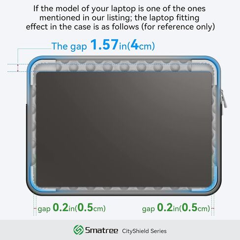 حافظة كمبيوتر محمول Smatree CityShield لـ 17.3-18 بوصة GIGABYTE G7 KF/MF/GE/KE/ME/GE/GD/MD/KC، لـ AORUS 7 9KF/7 9MF/17H BXF/MASTER 18، لـ AERO 17 KE5/XE5/YE5/KC، لـ AERO 17 HDR XD/YD/XC/YC(MC03) in Saudi Arabia