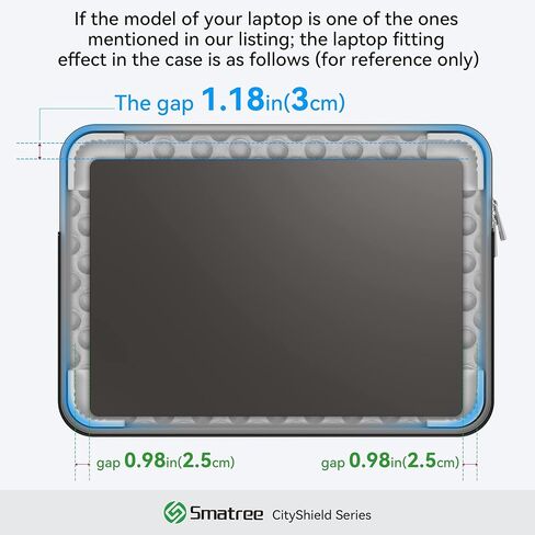 حافظة كمبيوتر محمول Smatree CityShield لـ 17.3-18 بوصة GIGABYTE G7 KF/MF/GE/KE/ME/GE/GD/MD/KC، لـ AORUS 7 9KF/7 9MF/17H BXF/MASTER 18، لـ AERO 17 KE5/XE5/YE5/KC، لـ AERO 17 HDR XD/YD/XC/YC(MC03) in Saudi Arabia