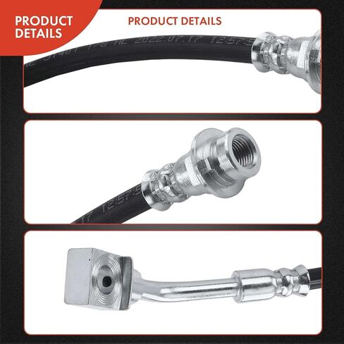 خرطوم هيدروليكي لفرامل الركاب الخلفي A-Premium متوافق مع موديلات Chevy وBuick وPontiac وSaturn - Terraza 2005-2007، Uplander 2005-2009، Montana 2005-2006، Relay 2005-2007 - استبدال # 15899076 in Saudi Arabia