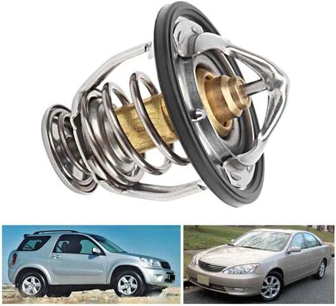 90916-03129 منظم حرارة مبرد مناسب لسيارة Toyota Lexus، Avalon Camry Corolla Highlander Matrix Prius RAV4 Sienna Solara Tacoma Yaris ES300 ES350 GS300 LS400 RX350، 90916A3003 9091603129 in Kuwait