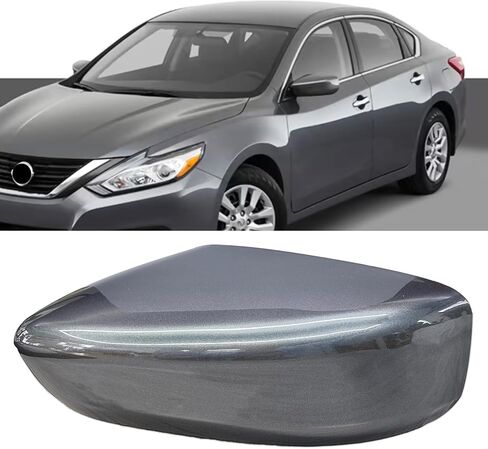 Moonlinks Compatible with Nissan Altima Mirror Cover Replacement 2013 2014 2015 2016 2017 2018, Gray Mirror Cap Trim Without Turn Signal Light for Left Driver Side in Saudi Arabia