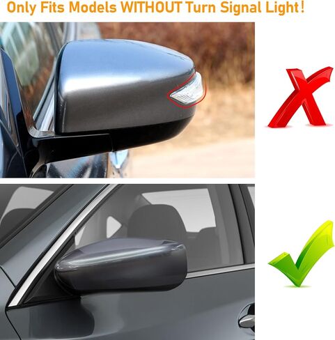 Moonlinks Compatible with Nissan Altima Mirror Cover Replacement 2013 2014 2015 2016 2017 2018, Gray Mirror Cap Trim Without Turn Signal Light for Left Driver Side in Saudi Arabia